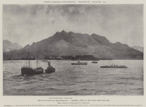 The Occupation of Shanhaikuan, a General View of the Town from the Sea by Henry Charles Seppings Wright
